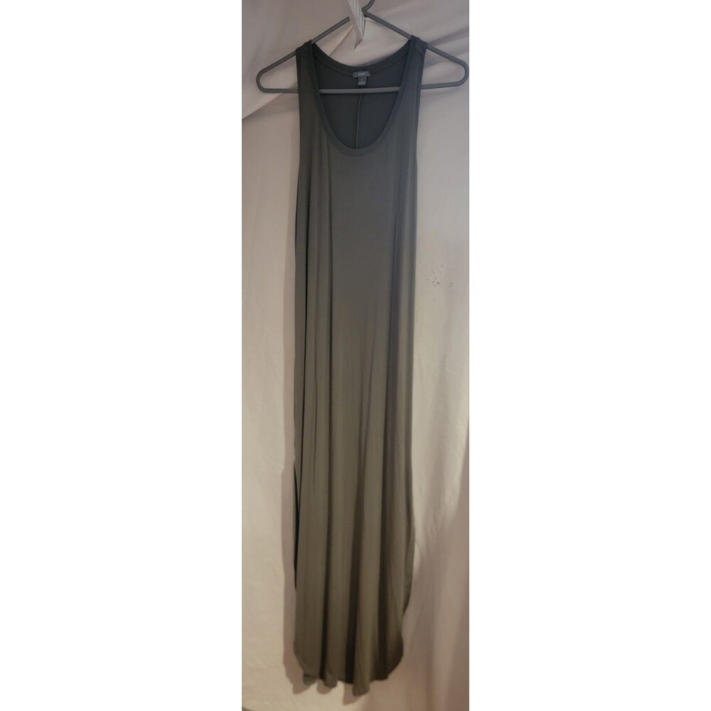 Aerie Womens Small Tank Dress Green Racerback Stretch Pullover Everyday Casual